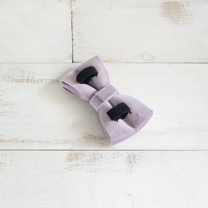 KFX-9991741 Light Purple Polyester Dog Bow Knot in Multiple Sizes (XS-XL)