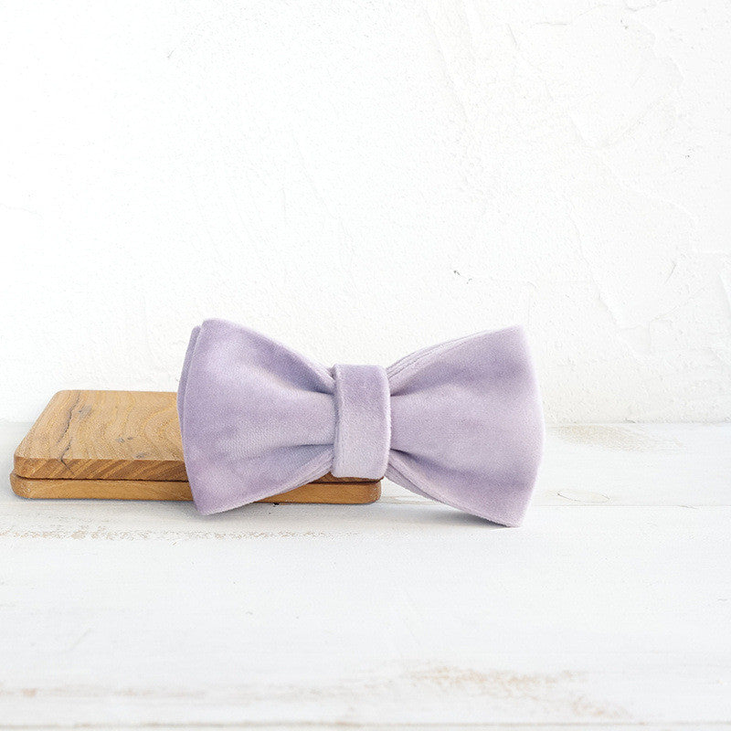 KFX-9991741 Light Purple Polyester Dog Bow Knot in Multiple Sizes (XS-XL)