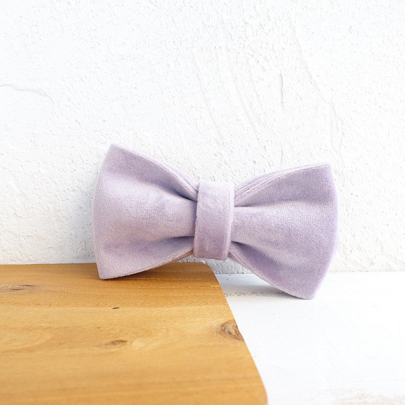 KFX-9991741 Light Purple Polyester Dog Bow Knot in Multiple Sizes (XS-XL)