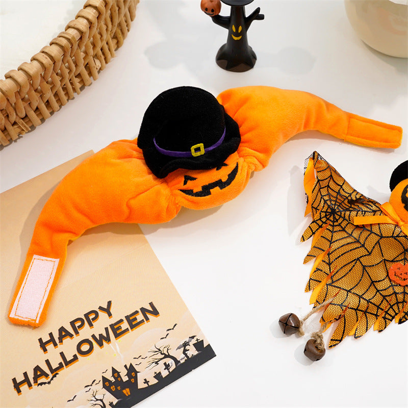 KFX-9994301 Festive Pumpkin Vest for Pets - Comfortable Cat and Dog Costume Harness for Halloween and Thanksgiving
