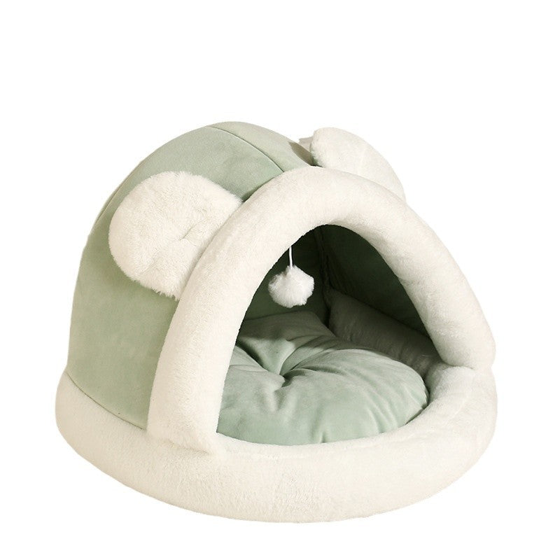 KFX-9996861 Cozy Self-Warming Pet Tent Bed for Cats and Small Dogs - Two Sizes Available