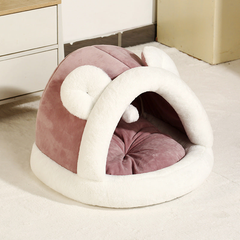 KFX-9996861 Cozy Self-Warming Pet Tent Bed for Cats and Small Dogs - Two Sizes Available