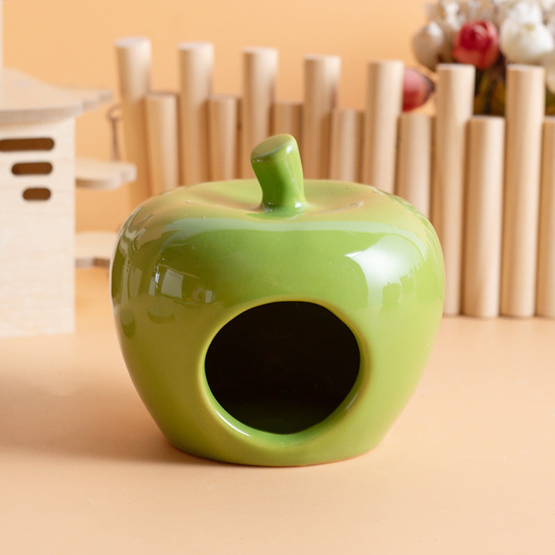 KFX-9999293 Ceramic Hamster Nest Shelter – Four Seasons Universal in Red and Green