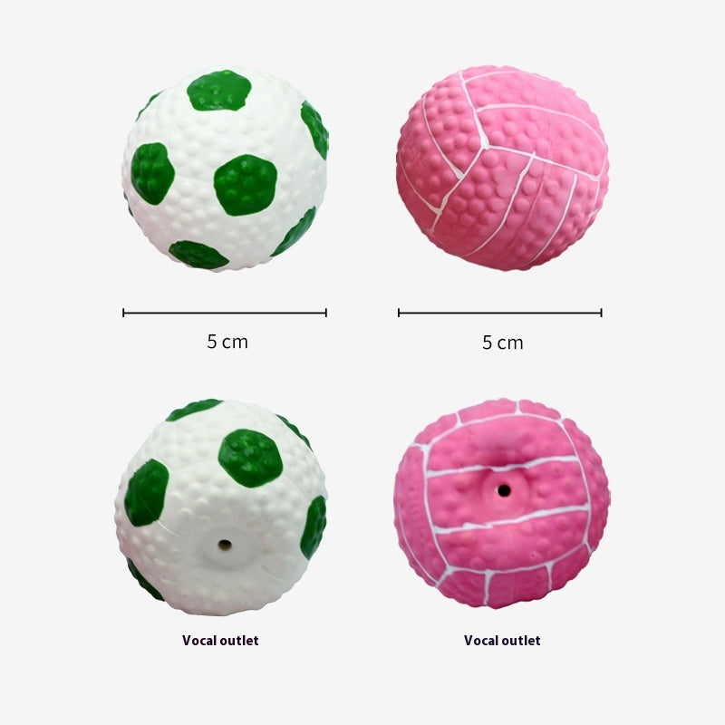 LaTeX Pet The Toy Dog Latex High Elastic Ball