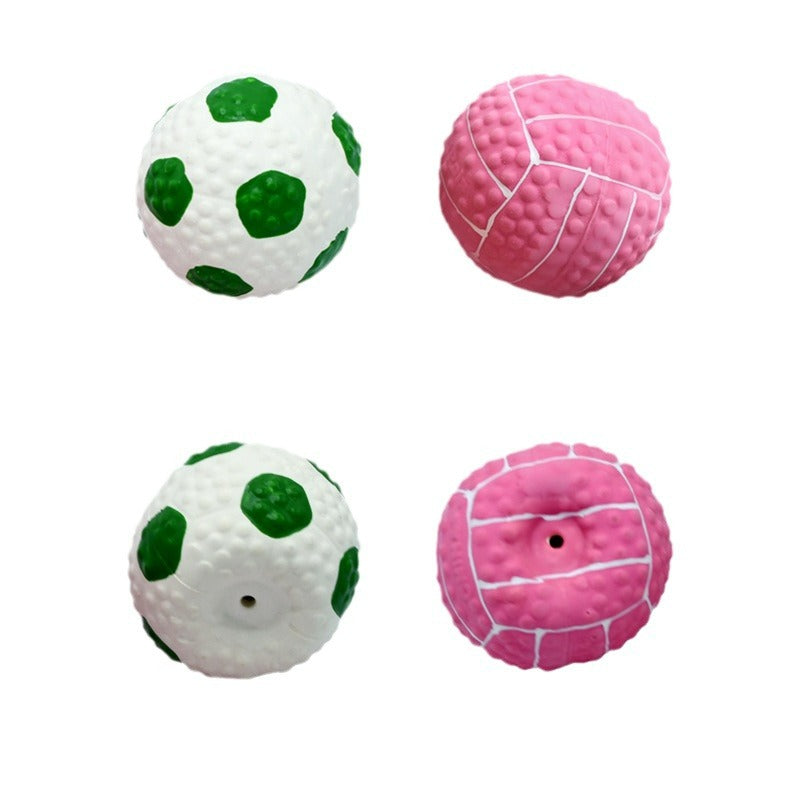 LaTeX Pet The Toy Dog Latex High Elastic Ball
