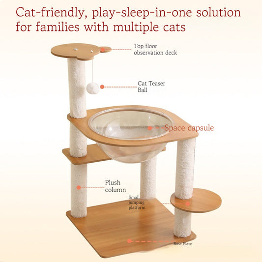 Multi-layer Cat Climbing Cat Nest Integrated Auxiliary Jumping Platform Does Not Occupy Space