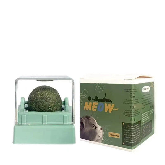 New Pet Molar Teeth Cleaner Cat Mutian Polygonum Rotating Catnip Ball