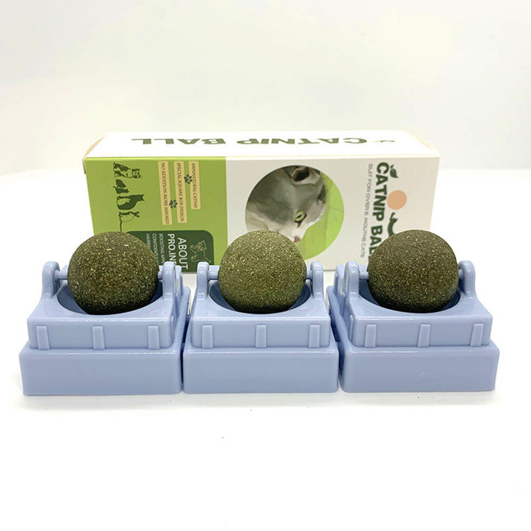 New Pet Molar Teeth Cleaner Cat Mutian Polygonum Rotating Catnip Ball