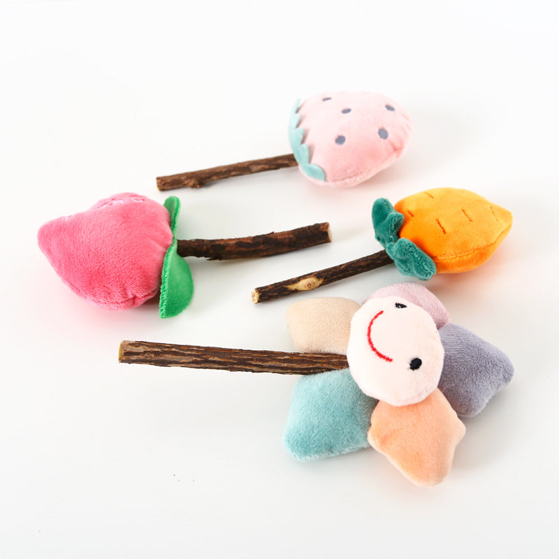 Pet Cat Mutian Polygonum Stick Plush Molar Stick