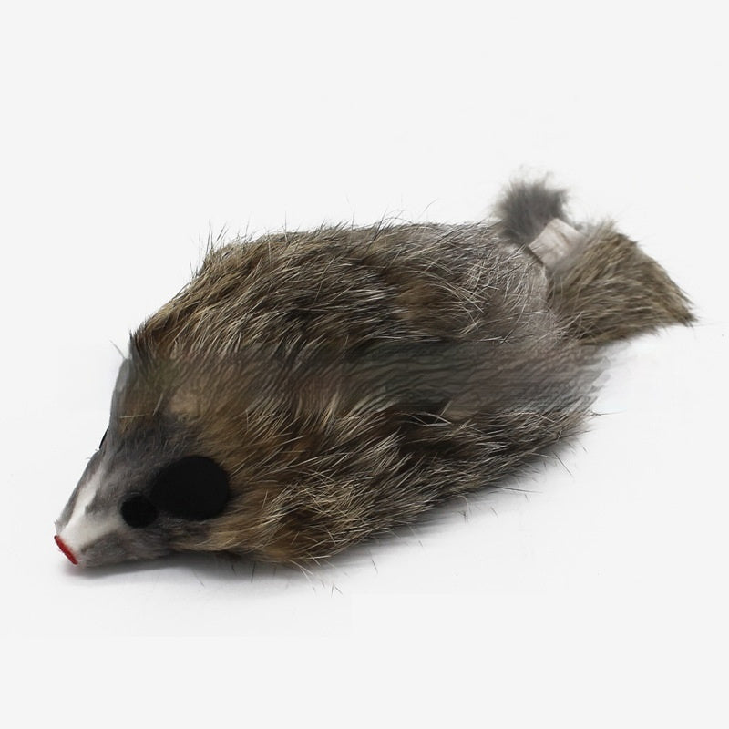 Pet Cat Teaser Toy Plush Mouse