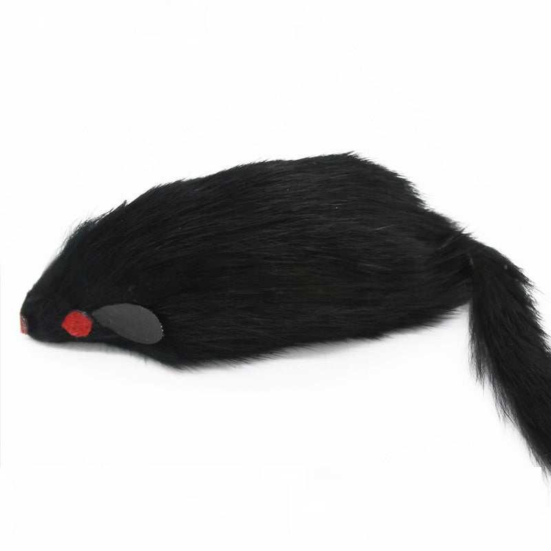 Pet Cat Teaser Toy Plush Mouse