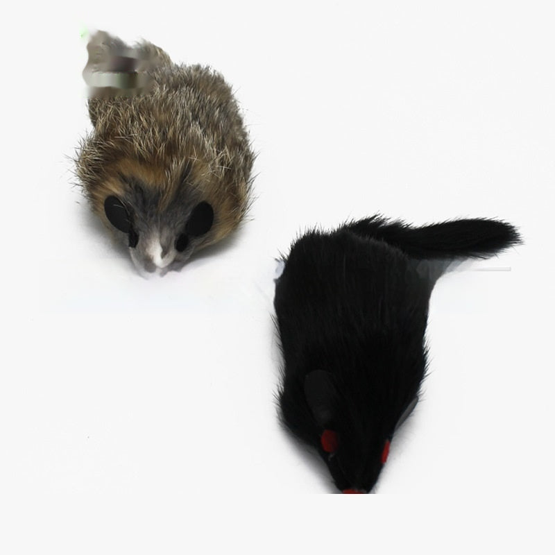 Pet Cat Teaser Toy Plush Mouse