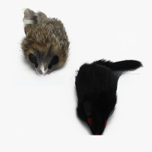 Pet Cat Teaser Toy Plush Mouse