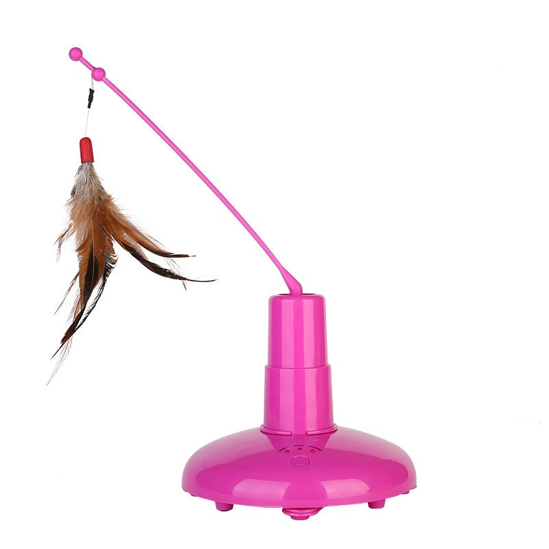 Pet Cat Toy Automatic Rotation Cat Pole Toy
