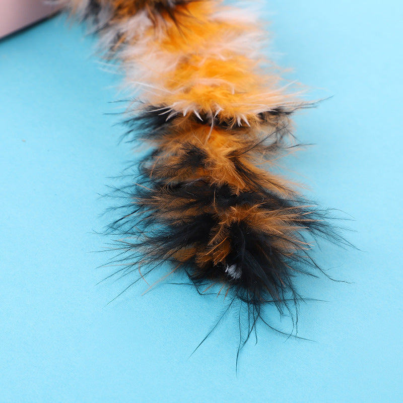 Pet Cat Toy Long Turkey With Bells