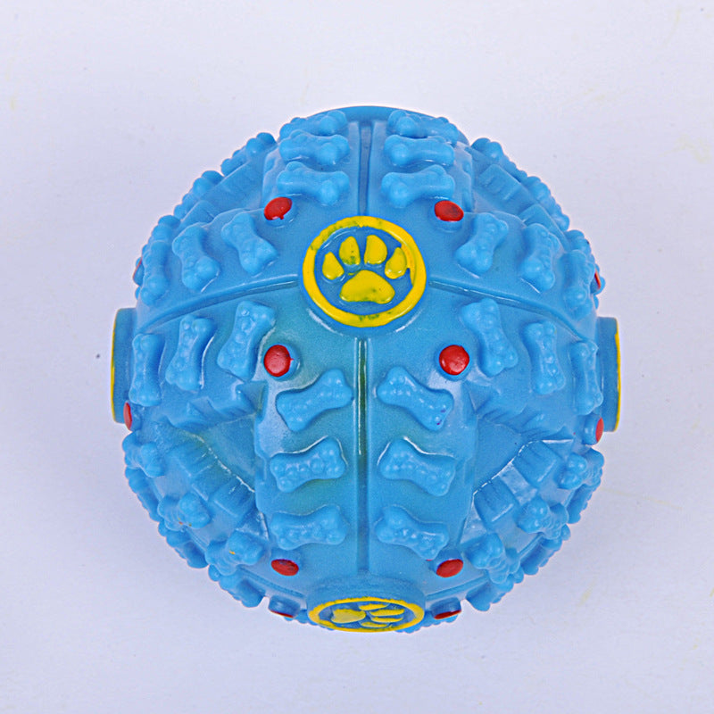 Pet Colour Snacks Leaking Food Ball Dog Molars Puzzle Strange Ball Missing Food Bite Sounding Toy Training Toy