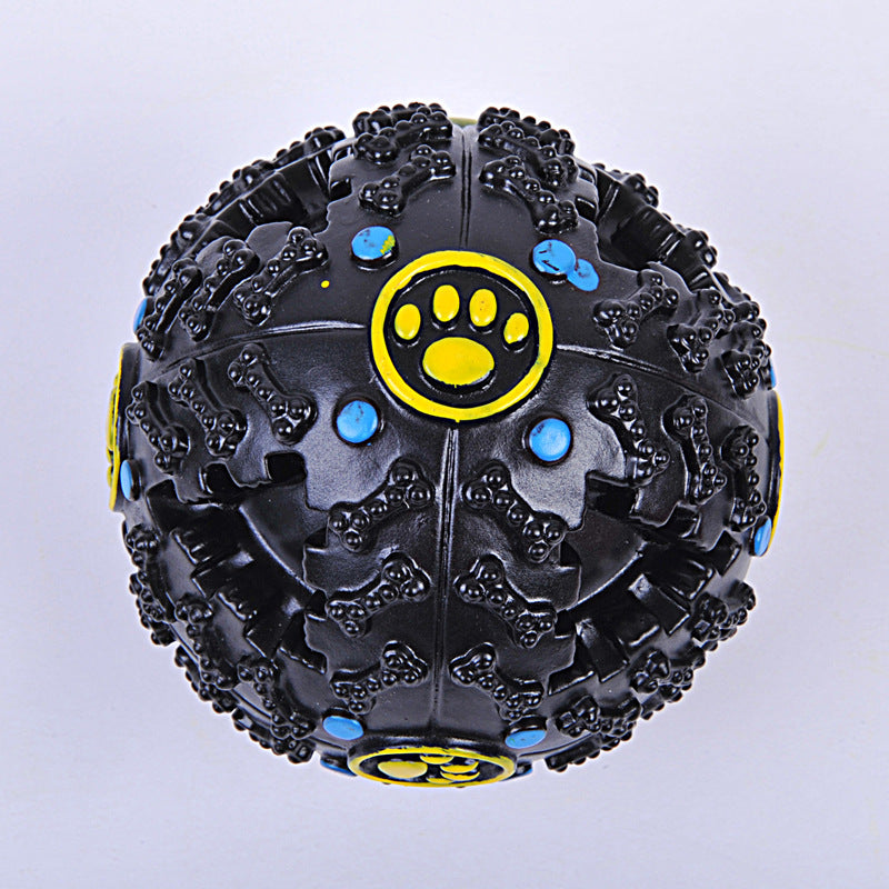 Pet Colour Snacks Leaking Food Ball Dog Molars Puzzle Strange Ball Missing Food Bite Sounding Toy Training Toy