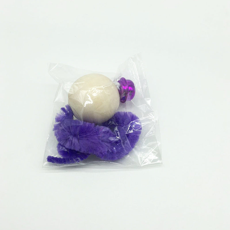 Pet Supplies Wooden Bead Bell Color Funny Cat Vocal Puzzle Cat Bug Toy