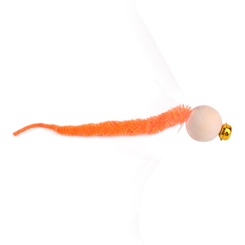 Pet cat toy tail bell