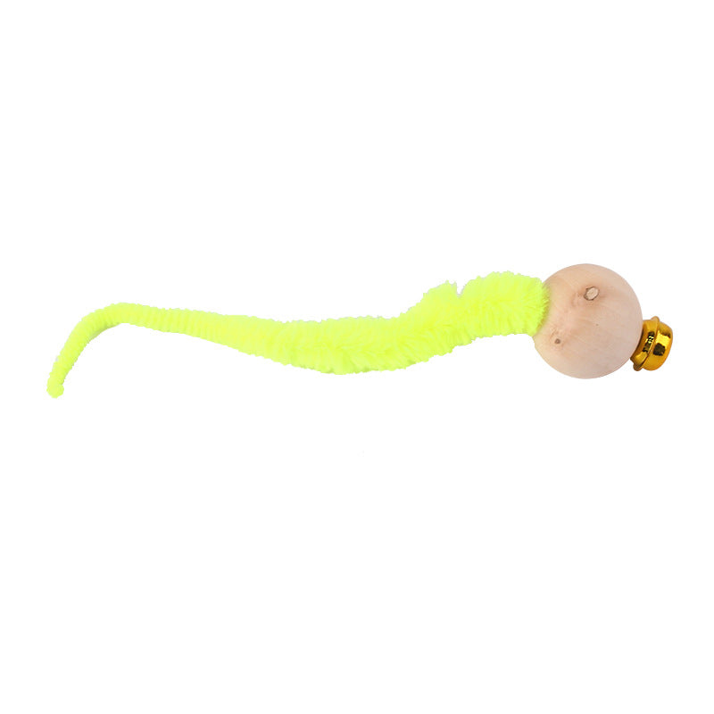 Pet cat toy tail bell