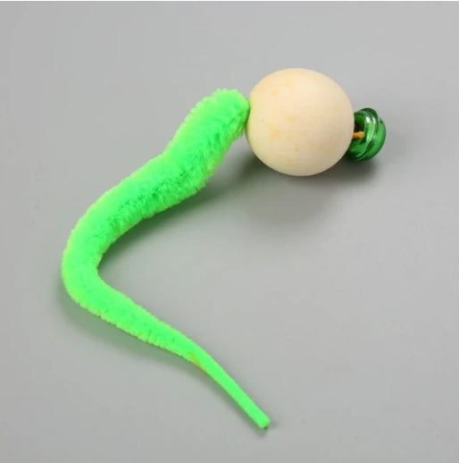 Pet cat toy tail bell