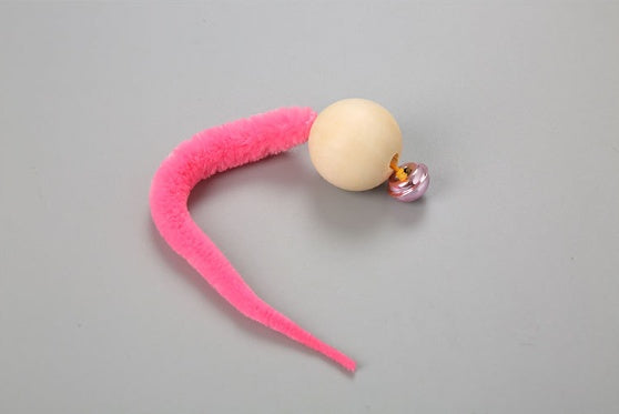 Pet cat toy tail bell
