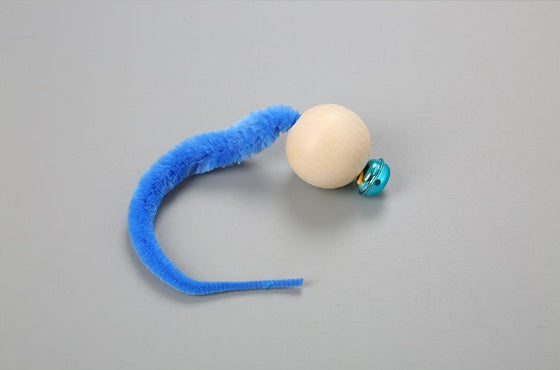 Pet cat toy tail bell