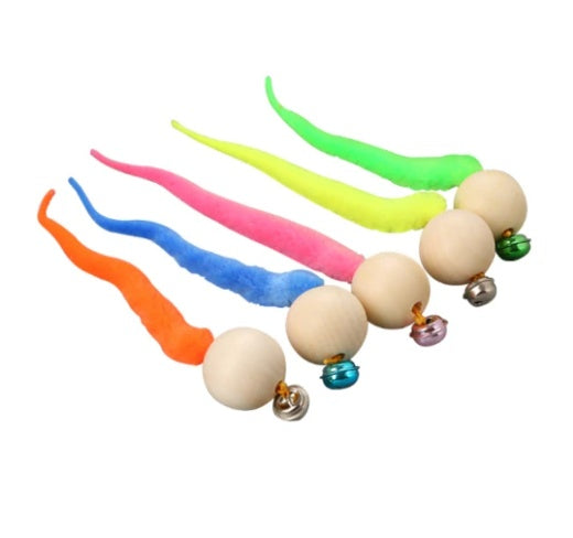 Pet cat toy tail bell