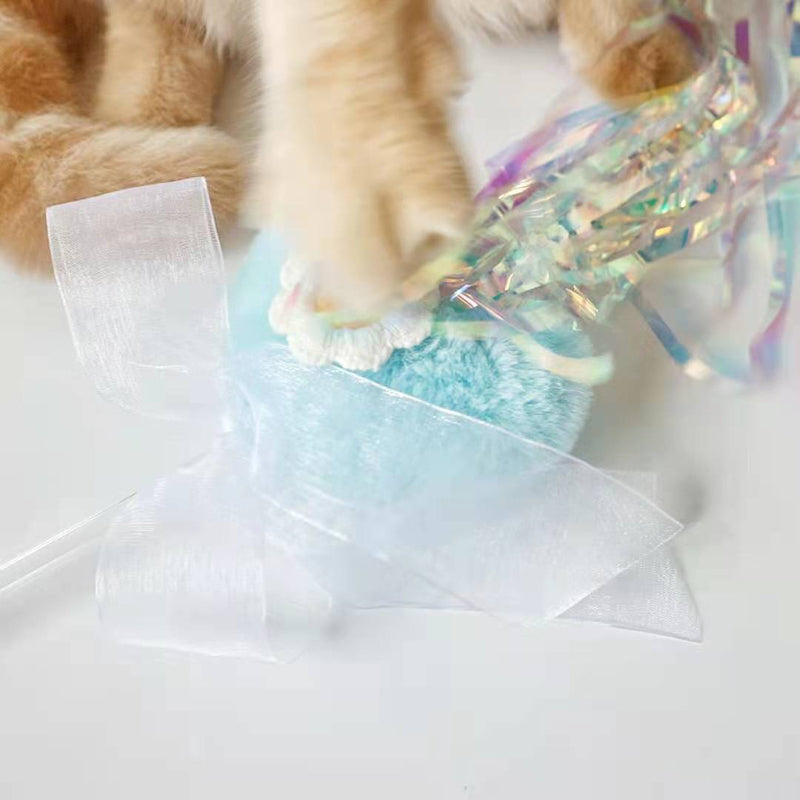 Plush Love Tassel Funny Cat Stick Toy