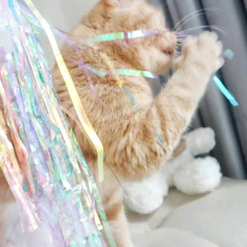Plush Love Tassel Funny Cat Stick Toy
