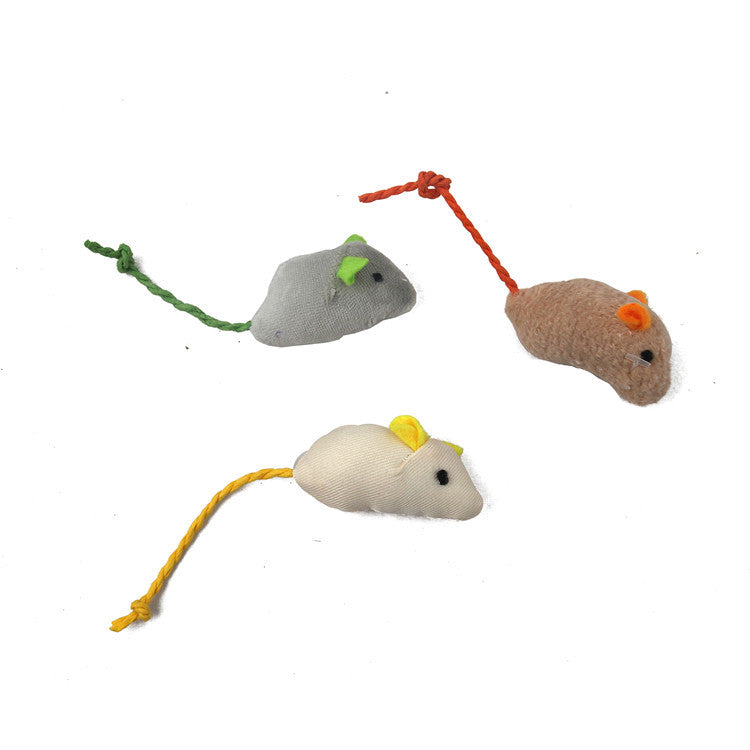 Plush Simulation Catnip Mouse 3 Piece Set