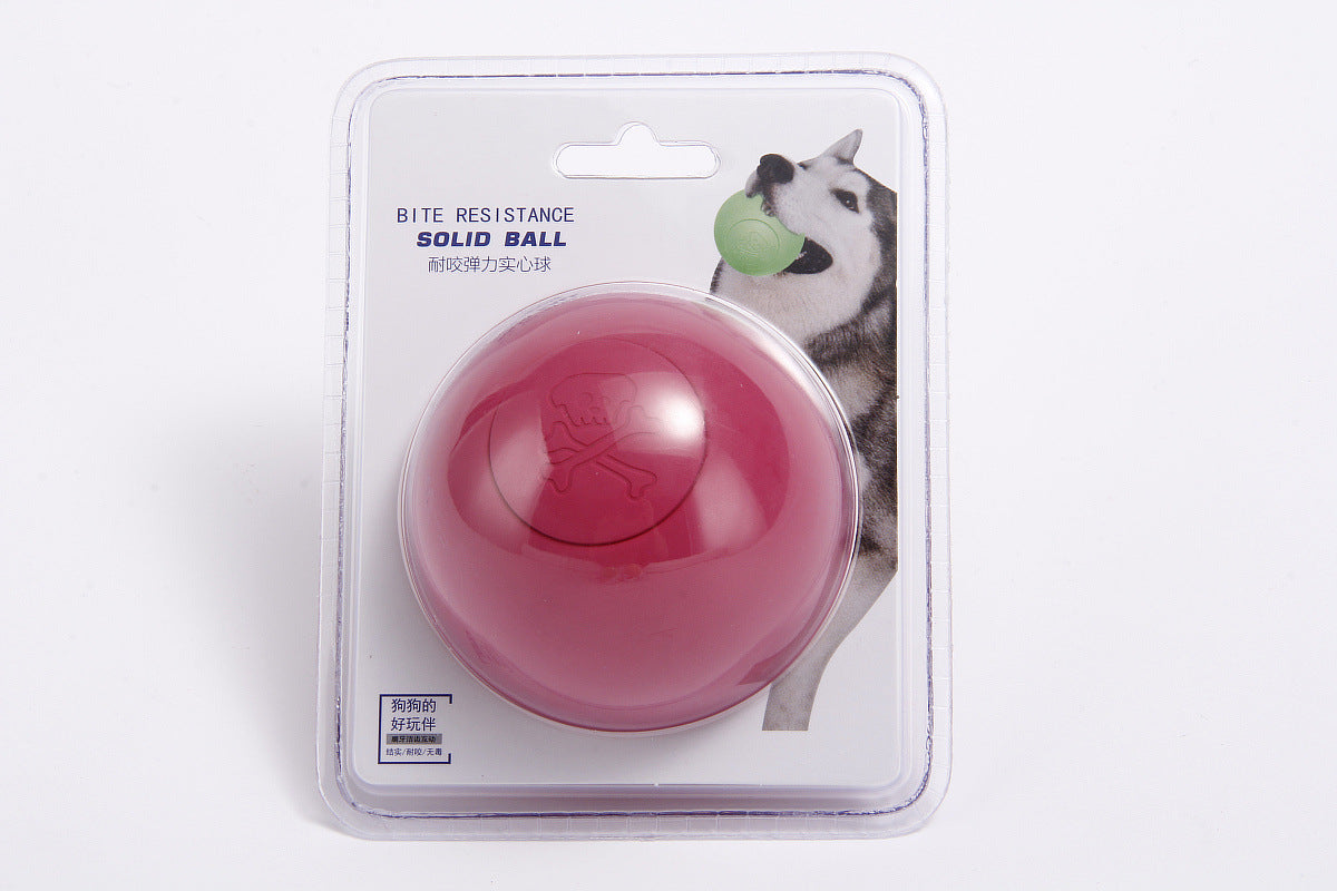 Rubber Pet Solid Bouncy Ball Dog Toy