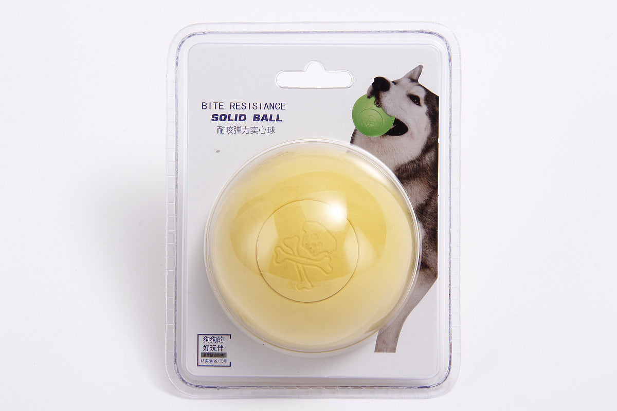 Rubber Pet Solid Bouncy Ball Dog Toy