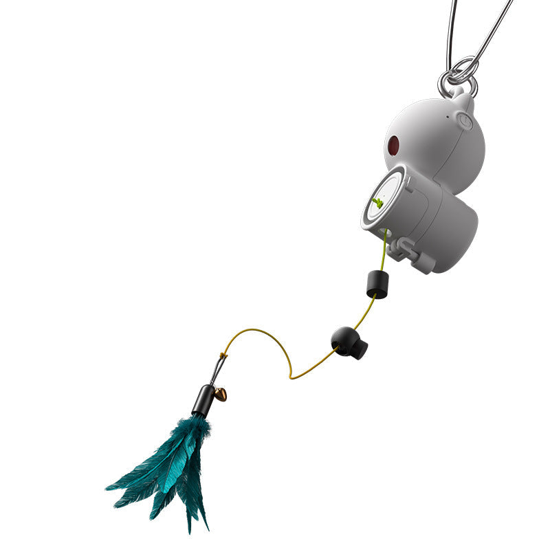 Self-Hi Relieving Stuffy Pet Hanging Retractable Cat Toy
