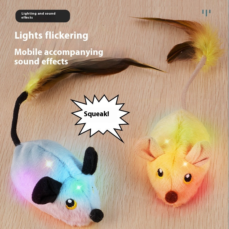 Simulation Remote Control Electric Little Mouse Cat Self-Hi Relieving Stuffy Toy