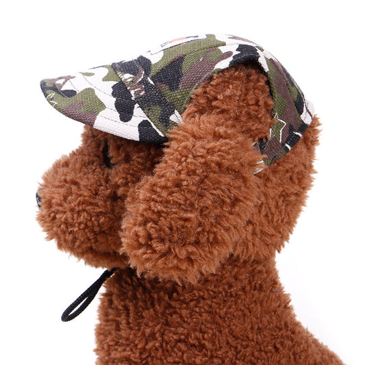Sunshade Baseball Pet Teddy Corgi Hair Fighting Dog Small Large Dog Duck Tongue Hat