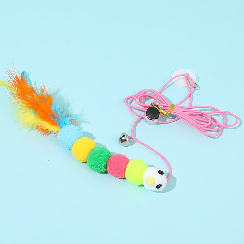 Swing Sticky Disc Elastic Hanging Door Teasing Cat Rope