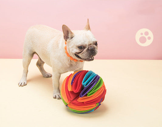 The Pet Dog Smells And Leaks The Food Ball Foldable